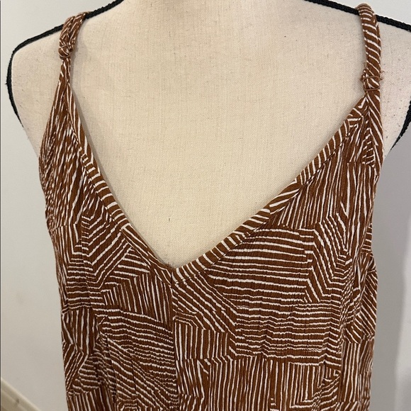 Penningtons Brown Geometric Maxi Dress - Picture 2 of 6